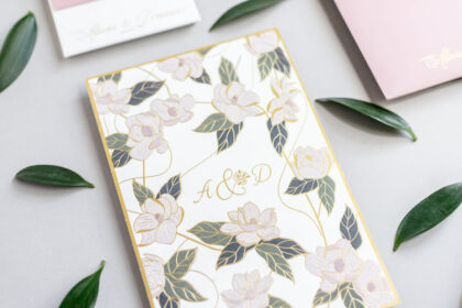 Pink Floral Wedding Invitation