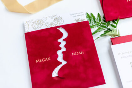 Red Luxury Wedding Invitation