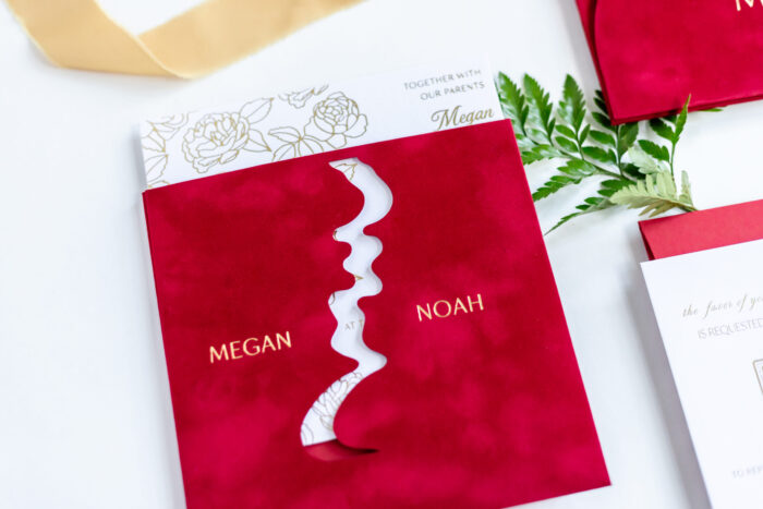 Red Luxury Wedding Invitation