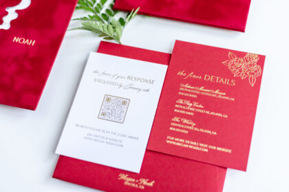 Red Luxury Wedding Invitation
