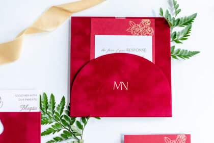 Red Luxury Wedding Invitation