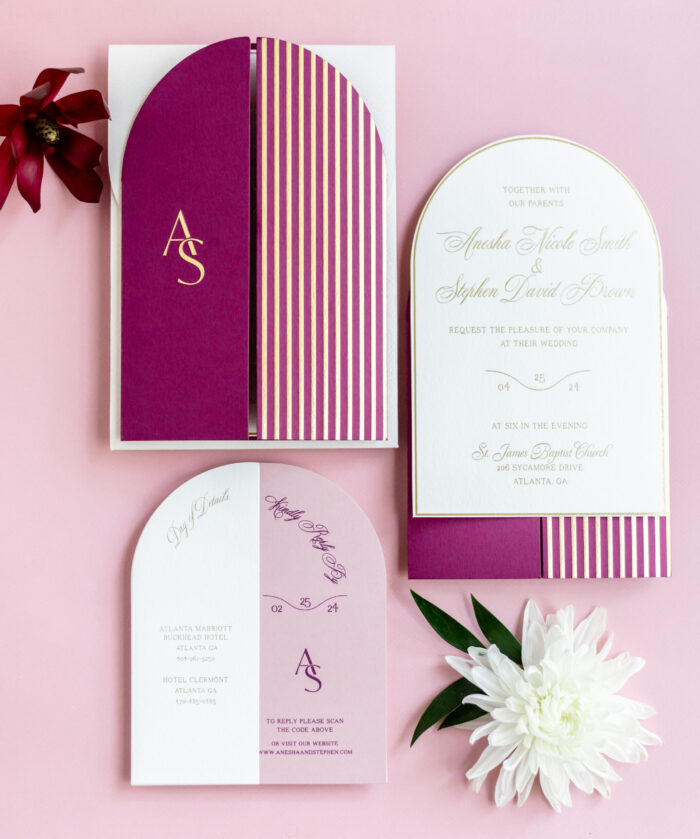 Gold Foil Invitation