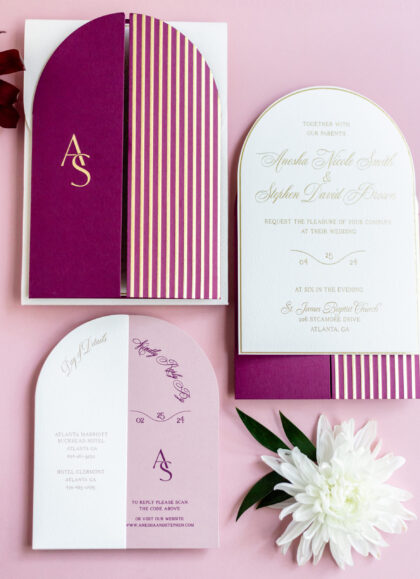 Gold Foil Invitation