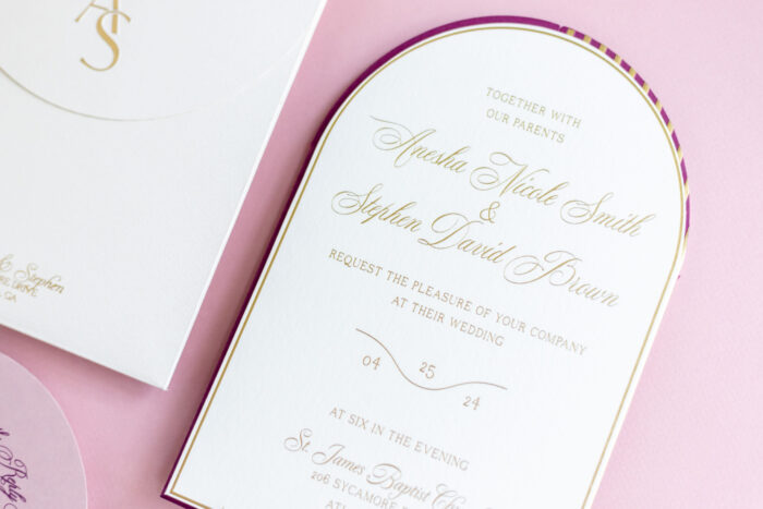 Gold Foil Invitation