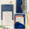 Blue Luxury Wedding Invitation