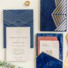 Blue Luxury Wedding Invitation