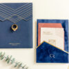 Blue Luxury Wedding Invitation