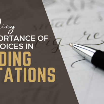 Decoding the Importance of Font Choices in Wedding Invitations