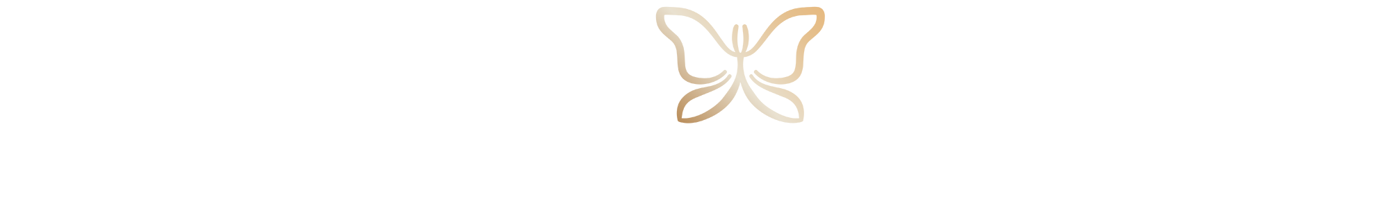 Sherry Green Designs logo featuring elegant white typography with a soft neutral floral accent on a transparent background