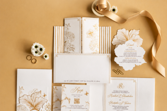 From Inked Green Designs to Sherry Green Designs rebrand featuring luxury wedding invitations and event stationery